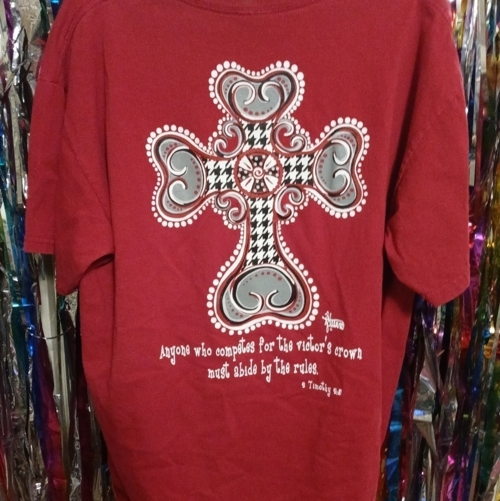 🎉Brushfire Designs Red Cross Timothy 9:5 Tee